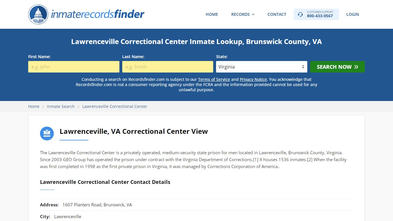 Lawrenceville Correctional Center Roster & Inmate Search ...